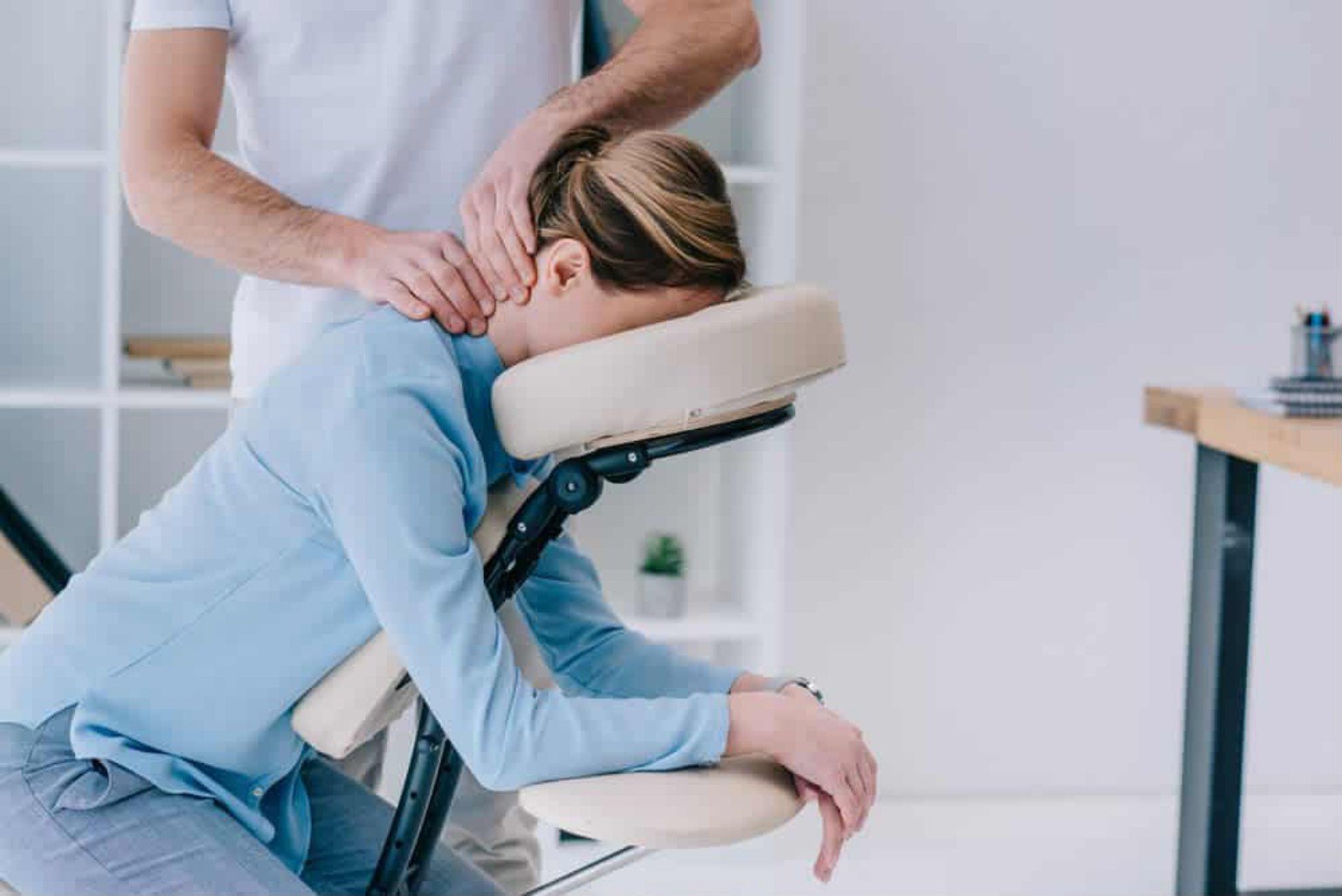 Chair Massage for Head Neck Shoulder and Upper Back